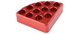 Blocco 11 posti per provette da 4 ml. (Ø 15,2 mm.)