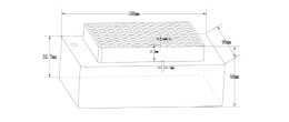 Blocco a 96 fori per provette PCR da 0,2 ml.