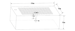 Blocco a 96 fori per provette PCR da 0,2 ml.