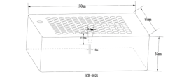 Blocco a 96 fori per provette PCR da 0,2 ml.