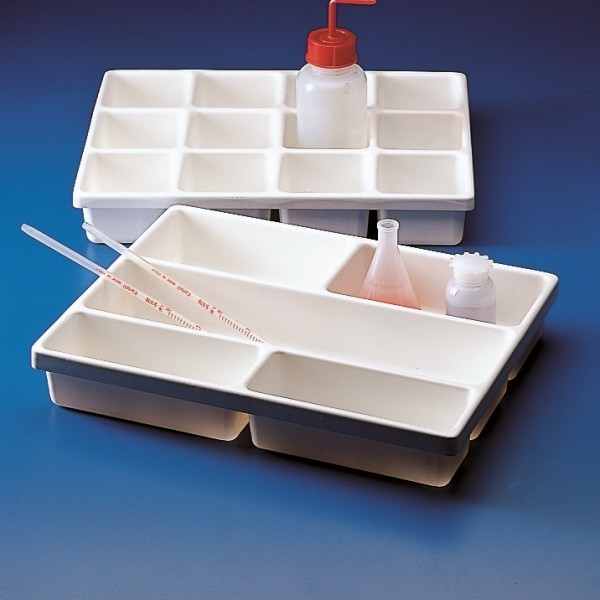 Vaschetta rettangolare a 5 scomparti in PVC Vaschetta rettangolare a 5 scomparti in PVC
