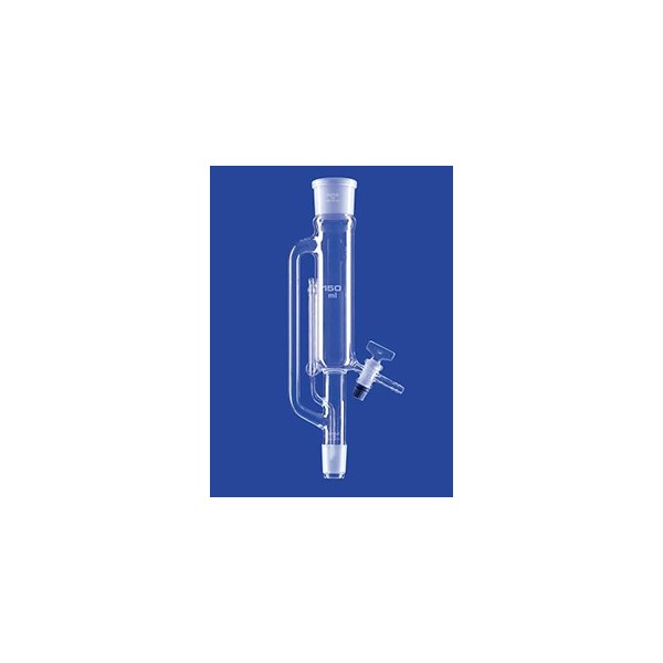 Corpo centrale con rubinetto per Soxhlet ml. 2000 - cono femmina 85/55 - cono maschio 29/32