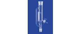 Corpo centrale con rubinetto per Soxhlet ml. 2000 - cono femmina 85/55 - cono maschio 29/32