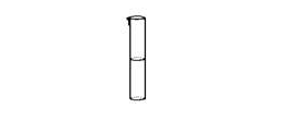 Tubo di Nessler tarato a 50 e 100 ml. fondo ottico con becco