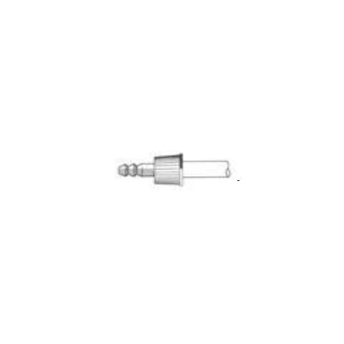 Connettore in plastica dritto con tappo forato GL 18 e o-ring in silicone