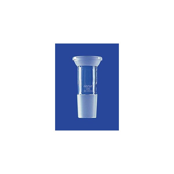 Raccordo misto con cono maschio 24/29 e cono femmina sferico 35/20