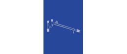 Raccordo per distillazione Claisen con refrigerante Liebig incorporato mant. 300 mm.