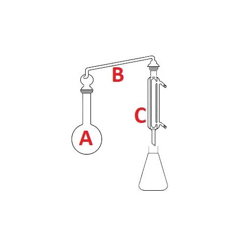 Distillatore per la determinazione dell'alcol nei vini - completo