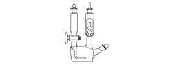 Distillatore per la determinazione dell'anidride carbonica secondo Schroetdter