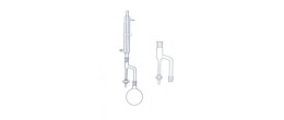 Tubo di raccolta Marcusson graduato ml. 25 div. 1/5 con rubinetto - senza pallone e refrigerante
