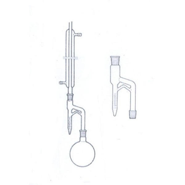 Tubo di raccolta Marcusson graduato ml. 5 div. 1/20 con rubinetto - senza pallone e refrigerante