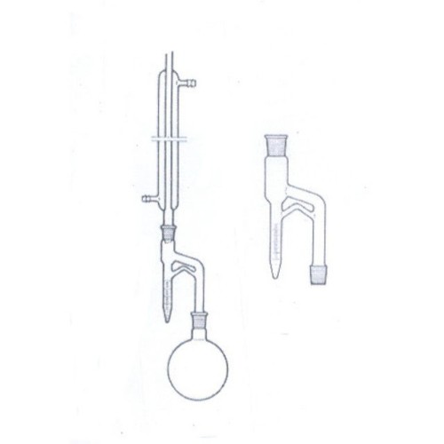 Tubo di raccolta Marcusson graduato ml. 5 div. 1/20 con rubinetto - senza pallone e refrigerante