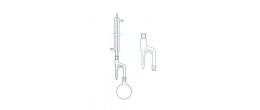 Tubo di raccolta Marcusson graduato ml. 5 div. 1/20 con rubinetto - senza pallone e refrigerante