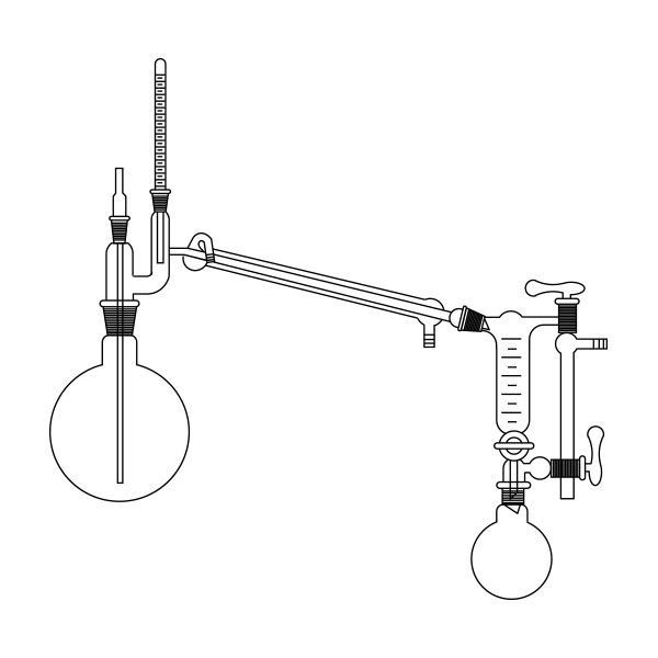 Distillatore secondo Claisen