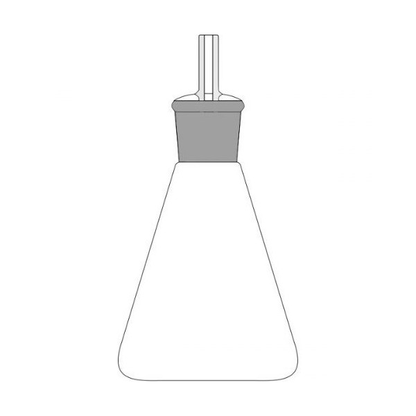 Picnometro per analisi terreni ml. 1000 con tappo capillare cono 45/40