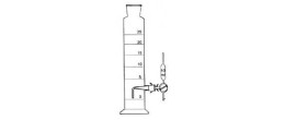 Levigatore di Esenwein con pipetta tarata da 10 ml. con rubinetto