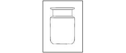 Reattore forma cilindrica DN 60 - ml. 500