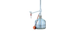 Buretta di Pellet classe AS striscia Schelbach vetro Duran chiaro ml. 10 divisione 1/50 rubinetto in PTFE - Completa