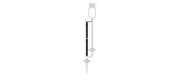 Microburetta di Bang classe AS striscia Schelbach vetro Duran chiaro ml. 5 divisione 1/50
