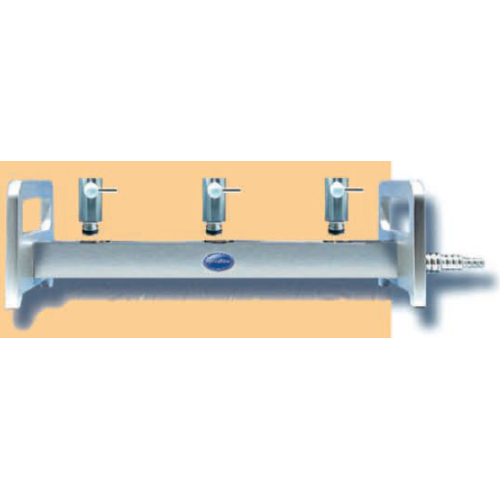 Rampa inox a 3 posti (lunghezza 420 mm.)