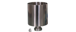 Bicchiere in acciaio inox da 250 ml. graduato