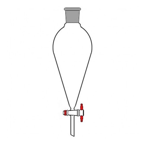 Imbuto separatore forma unificata ml 500 - Rub. PTFE