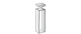Cuvetta in quarzo con coperchio ml. 3,5 C.O. 10 mm. confezione da 2 tipo S/Q/10