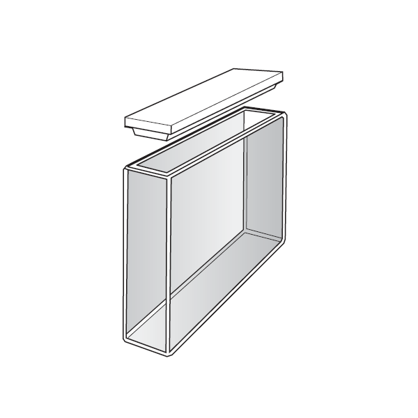 Cuvetta in quarzo con coperchio ml. 35 C.O. 100 mm. confezione da 2 tipo S/Q/100