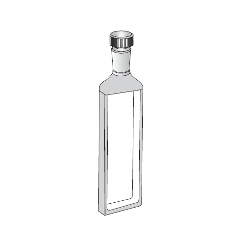 Cuvetta in quarzo con tappo ml. 1,7 C.O. 5 mm. confezione da 2 tipo SS/Q/5