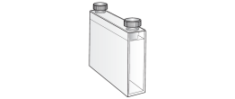 Cuvetta in quarzo con tappo ml. 14 C.O. 40 mm. confezione da 2 tipo SS/Q/40