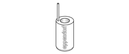 Adattatore per 1 microprovette da 5,0 ml. - confezione da 2 pezzi
