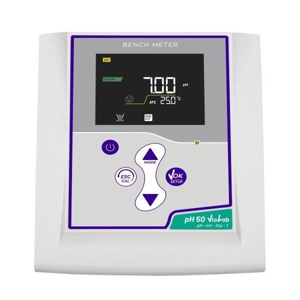 Phmetro da banco PH 50 VioLab con elettrodo 201T