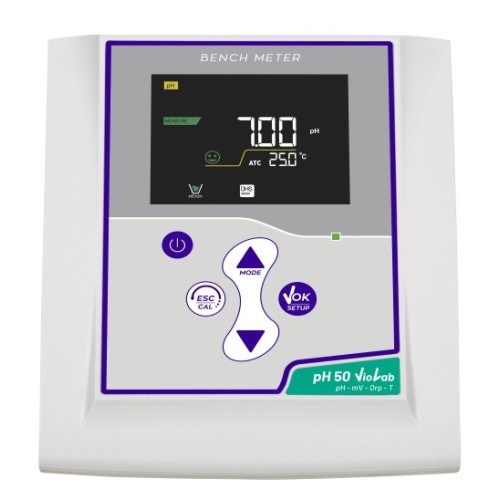 Phmetro da banco PH 50 VioLab con elettrodo 201T