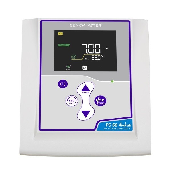 Multiparametro da banco PC 50 VioLab con cella 2301 T ed elettrodo 201T