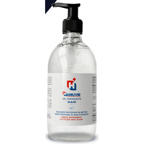 Gel igienizzante mani Hamuvir Gel ml. 500 (75% alcol) Gel igienizzante mani Hamuvir Gel ml. 500 (75% alcol)