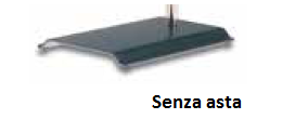 Sostegno in acciaio verniciato 200 x 260 mm.
