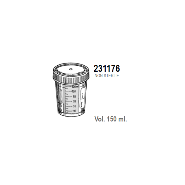 Contenitori per urina in Polipropilene ml. 150...