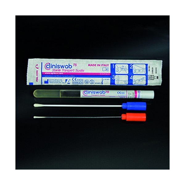 Tampone asta in alluminio sterile in provetta (12x150 mm.) confezione singola da 150 terreno Amies Tampone asta in alluminio sterile in provetta (12x150 mm.) confezione singola da 150 terreno Amies
