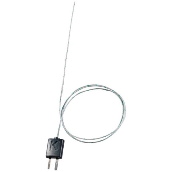 Sonda termocoppia tipo K (liquidi/aria -50 +400°C) in fibra di vetro