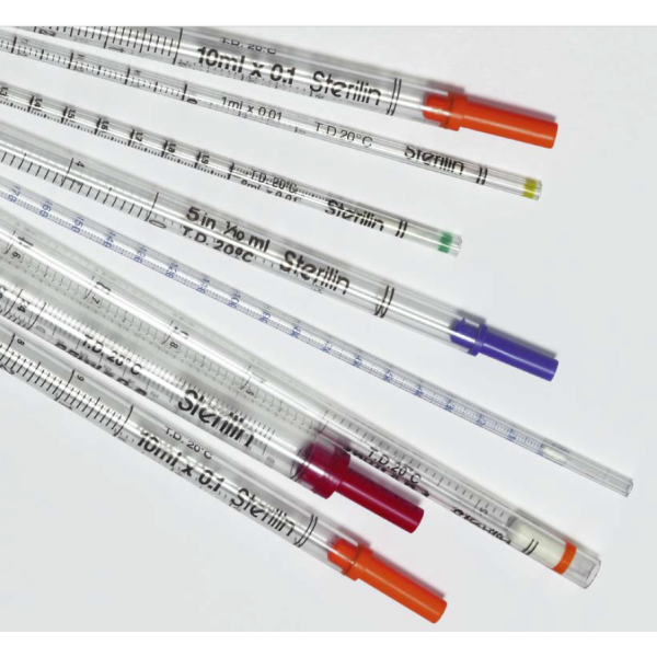 Pipette in plastica sterili ml. 10 confezione da 500 - sterili singole - punta stretta