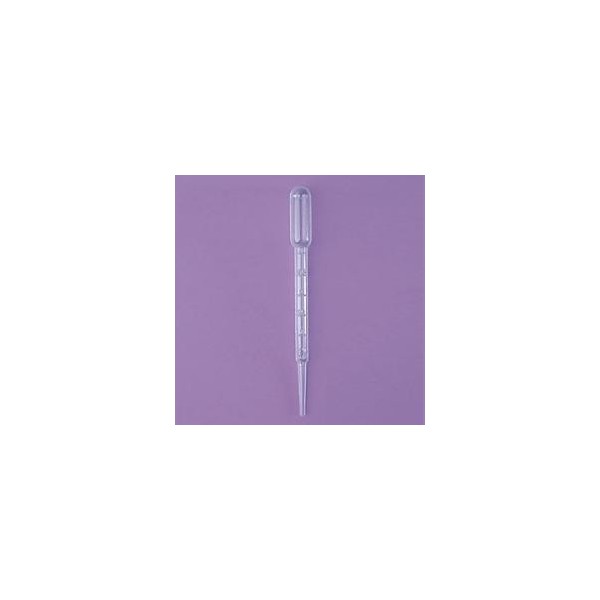 Pipette Pasteur in PE ml. 7 graduata fino ad 3 ml. - confezione da 1000 - sterili in sacchetti da 20