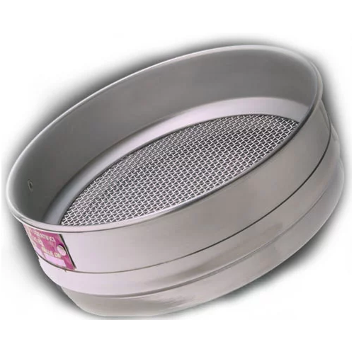 Setaccio inox certificato diametro 200 mm. luce netta 10 mm.