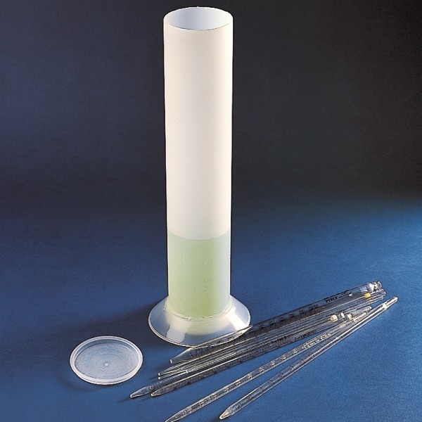 Contenitore cilindrico con coperchio per pipette