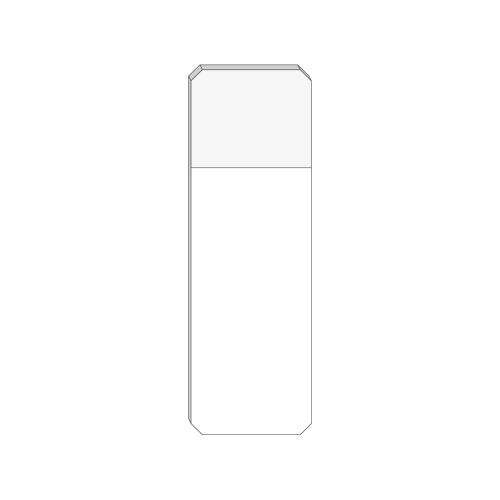 Vetrini portaoggetto 26x76 mm. molati 45° e smerigliati confezione da 50