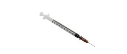 Siringhe sterili ml. 1 con ago (26G x 13 mm.) - confezione da 100 - Inj/Light