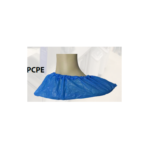 Copriscarpa PE blu con elastico alla caviglia conf. 100