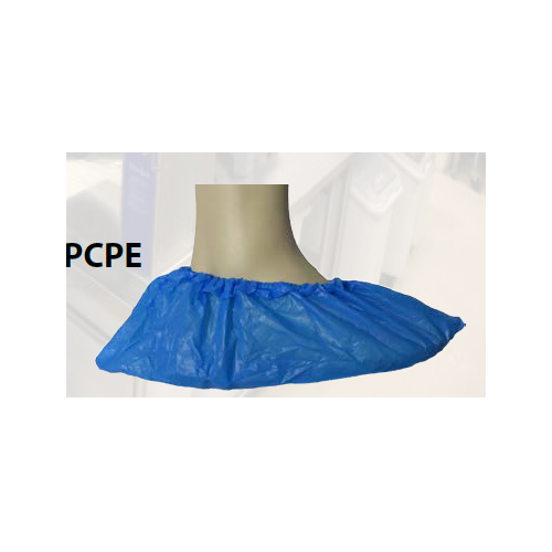 Copriscarpa PE blu con elastico alla caviglia conf. 100