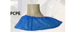 Copriscarpa PE blu con elastico alla caviglia conf. 100