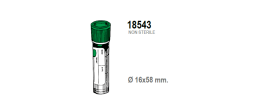 Provetta k3edta con tappo ed etichetta - 16x58 mm. - 2,5 ml. - confezione da 1500