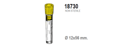 Provetta con 0,18 ml. di Sodio Citrato - tappo giallo - 12x56 mm. - 1,8 ml. - confezione da 1500